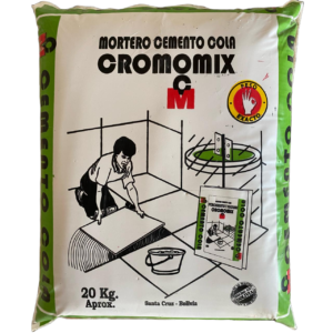 Bolsa verde de Cromomix Cemento Cola